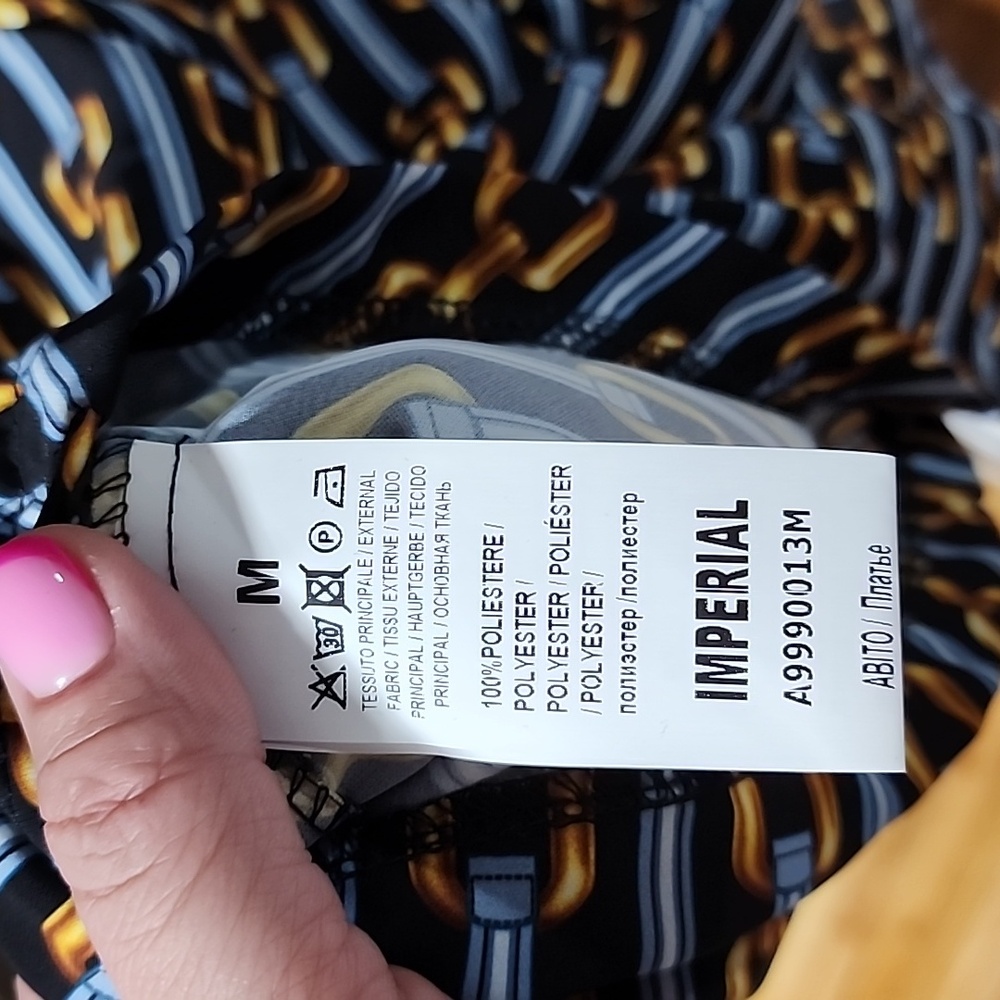 Imperial printed mini dress size M. - Picture 8 of 9